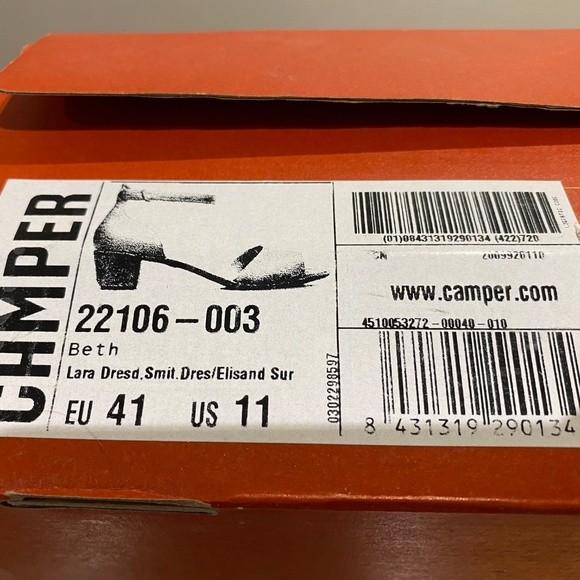 Camper "Beth" dressy sandals, purple, size EU41/US 11 - Picture 2 of 9